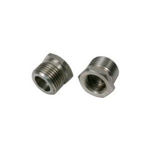 Verloopnippel 3/8 Flare binnen 5/8 buiten RVS