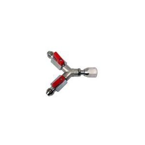 2-weg afsluiter CO2 3/8 bi Flare kogelkraan 3/8 bu Flare