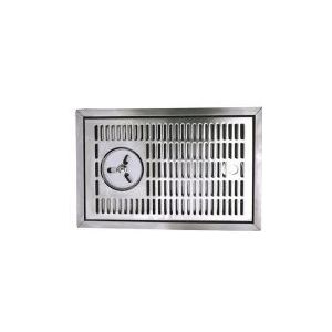 Lekbakje RVS 480 x 313 mm inbouw met glazenspoeler