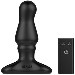 Nexus Bolster Vibrerende Butt Plug Met Opblaasbare Top & Afstandsbediening 12 Cm