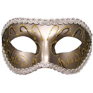 S&M Grey Masquerade Masker