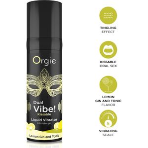 Orgie Dual Vibe Liquid Vibrator Lemon Gin & Tonic 15 ml