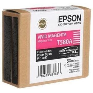 Epson Original T580A UltraChrome K3 Druckerpatrone magenta 80ml (C13T580A00)