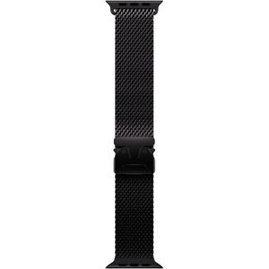 Apple Milanaise Armband Titan für Watch 49mm (schwarz) M
