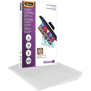 Fellowes Laminierfolien glänzend 80 mikron A4
