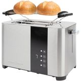 CLATRONIC PC-TA 1250 Toaster 850 W silber, schwarz