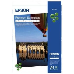 Epson Premium Semigloss Photo Paper - Seidenmattfotopapier - A4 (210 x 297 mm) - 20 Blatt - für Expression Home XP-400