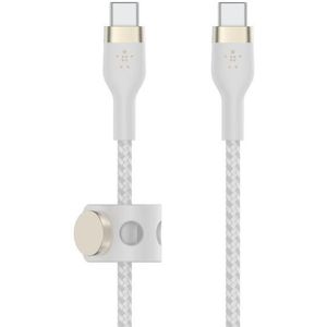 Belkin BoostCharge Pro Flex USB-C auf USB-C Kabel (3m, Weiß)