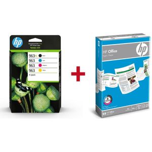 Druckerpatronen Bundle mit HP Original 963XL Multipack + 500 Blatt HP Kopierpapier