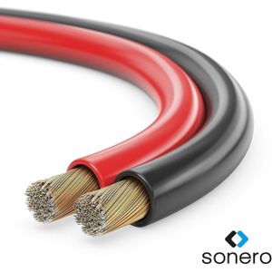 Sonero Lautsprecherkabel 2x2,5mm², CCA 20,0m, rot/schwarz