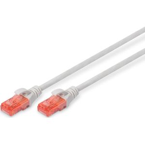 DIGITUS Patch-Kabel RJ-45 (M) zu RJ-45 (M) 20m Kupfer U/UTP Cat 6 grau (DK-1617-200)