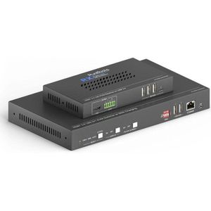 PureTools - HDBaseT 3.0 KVM Extender Set - USB-C/HDMI + USB Daten und Ethernet