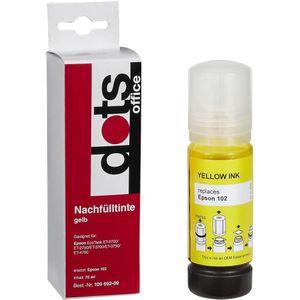 dots Tintenflasche kompatibel zu EPSON 102/T03R44 gelb