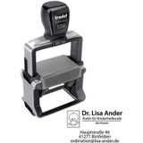 trodat Textstempel, individualisierbar 5206 Edelstahl mit Logo