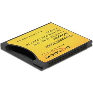 DeLOCK Compact Flash Adapter für iSDIO (WiFi SD), SDHC, SDXC Speicherkarten