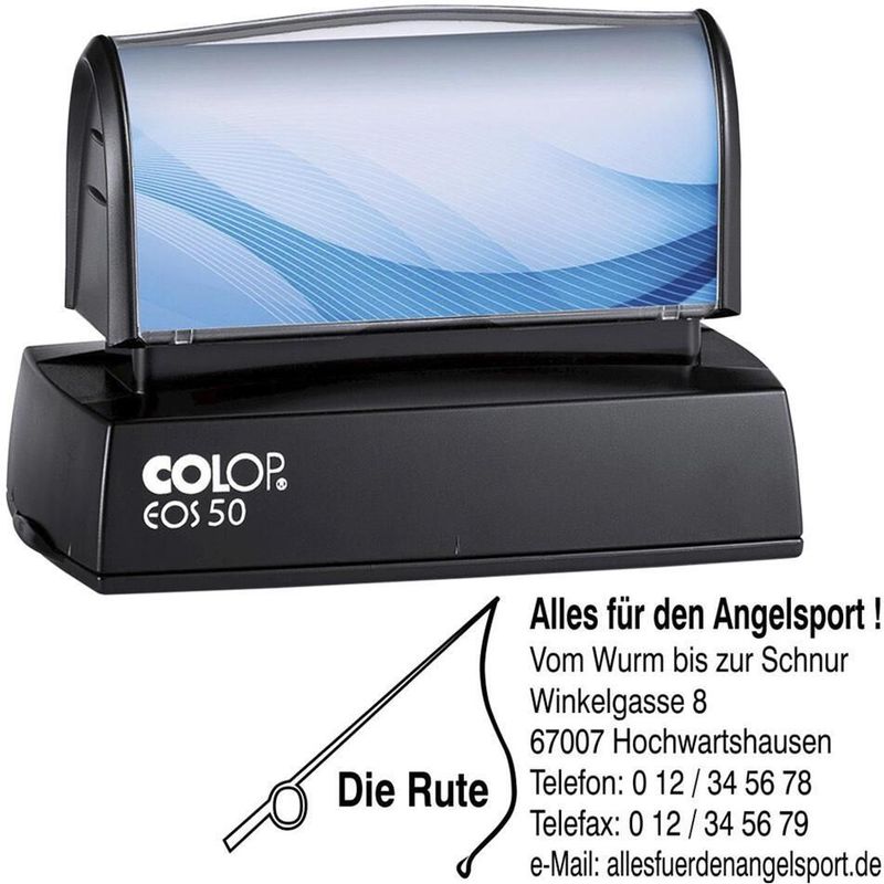 COLOP Textstempel, individualisierbar Eos 50 mit Logo