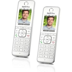 2x AVM FRITZ Fon C6 Duo Schnurloses DECT Telefon
