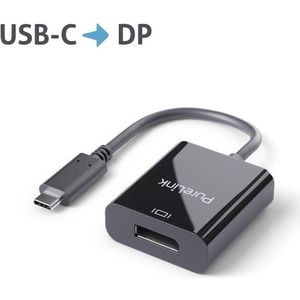 0 PureLink USB-C auf DisplayPort Adapter - 4K60 - iSerie - schwarz - 0,10m