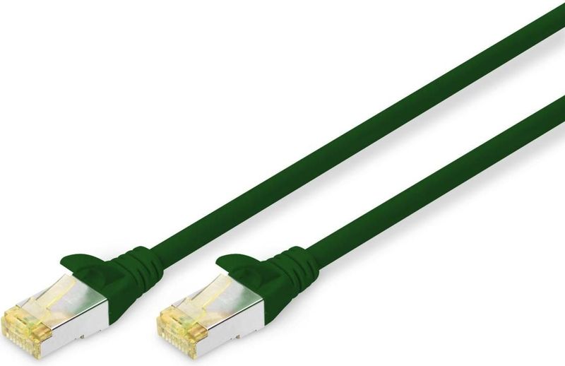 DIGITUS Patch-Kabel RJ-45 (M) zu RJ-45 (M) 10m Kupfer S/FTP Cat 6a grün (DK-1644-A-100/G)