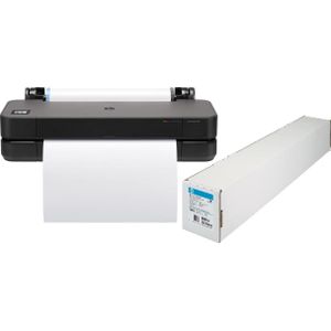 Bundle mit Papierrolle HP DesignJet T250 Tintenstrahl-Großformatdrucker + A2 Papierrolle (42 cm x 45,7 m)