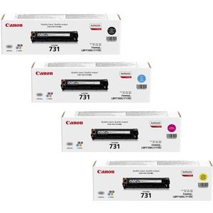 Canon Original Toner 731-Serie 4er Set schwarz, cyan, magenta, gelb