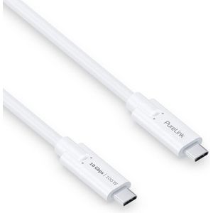 PureLink USB-C auf USB-C Kabel - 3.1 Gen 2, 5A, 10G, DP Alt Mode - iSerie - weiß - 1,00m