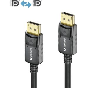 Sonero DisplayPort 1.2v Kabel, 4K60, 28AWG, schwarz, 5,00m
