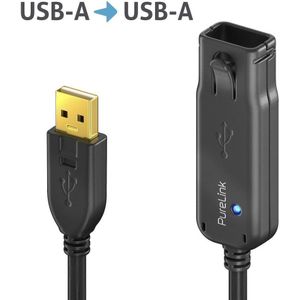 0 PureLink USB 2.0 Aktiv Verlängerung - schwarz - 24,0m