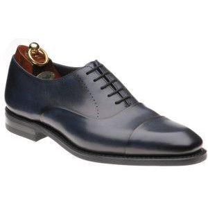 Loake Phoenix rubber-soled Oxfords in Navy Calf
