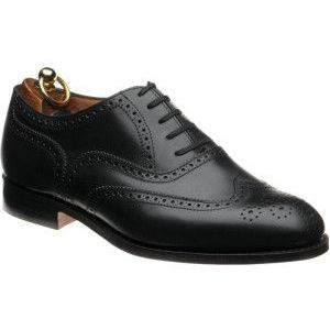 Herring Trent brogues in Black Calf
