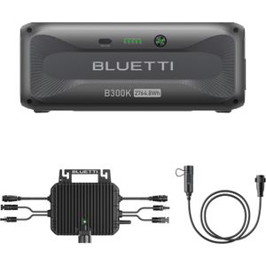 BLUETTI 2nd Gen Balcony Solar System | 800W Output, D100P+B300K+Battery Connection Cable