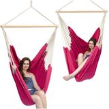 XXL Hängesessel 185x130cm Hängestuhl 2 Personen Hängesitz bis 150kg Baumwolle Hängematte 360° Swifel