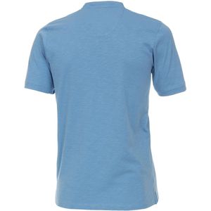 CASA MODA T-Shirt Kurzarm-Henley-Shirt mit Print und Stickerei