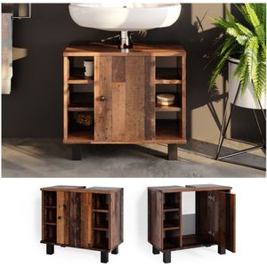 Vicco Waschtischunterschrank Badschrank Unterschrank Fynn Old Style Badmöbel