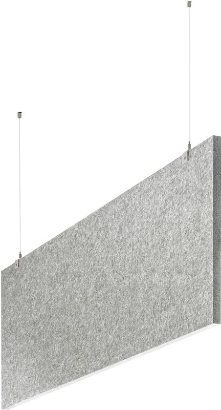 baffel-Set - Deckenträger Farbe: lichtgrau, Größe: 200x25x2,5cm