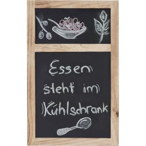 Werbetafel MCW-C51, Wandtafel Kreidetafel, 55x34x2cm, Holz Shabby-Look Vintage ~ naturbraun