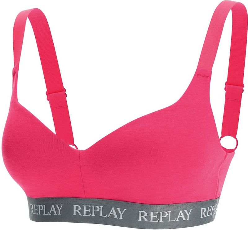Replay Bustier Gepolstertes Bustier mit verstellbaren Trägern