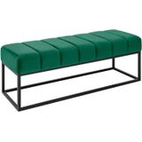 riess-ambiente Sitzbank PETIT BEAUTÉ - 108cm smaragdgrün Samt schwarzes Gestell