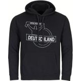 multifanshop Kapuzen Sweatshirt - Deutschland - Meine Fankurve - Druck weiß - Hoodie