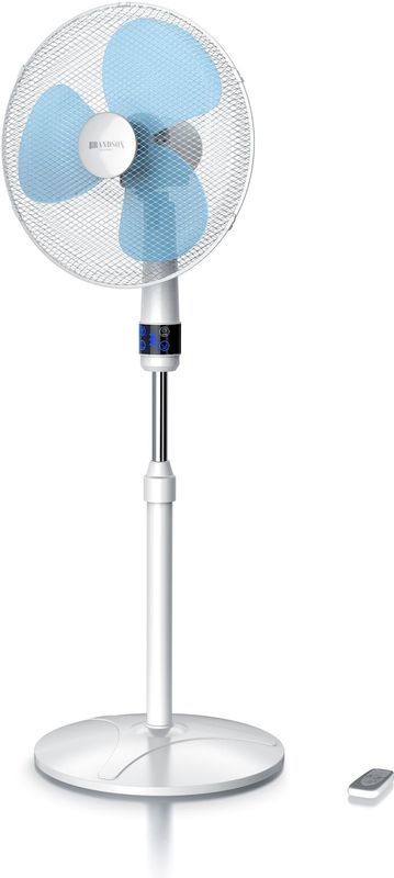 Brandson Standventilator, Standlüfter leise, Ventilator, höhenverstellbarer Standfuß, Neigungswinkel 30° verstellbar, inkl. Fernbedienung
