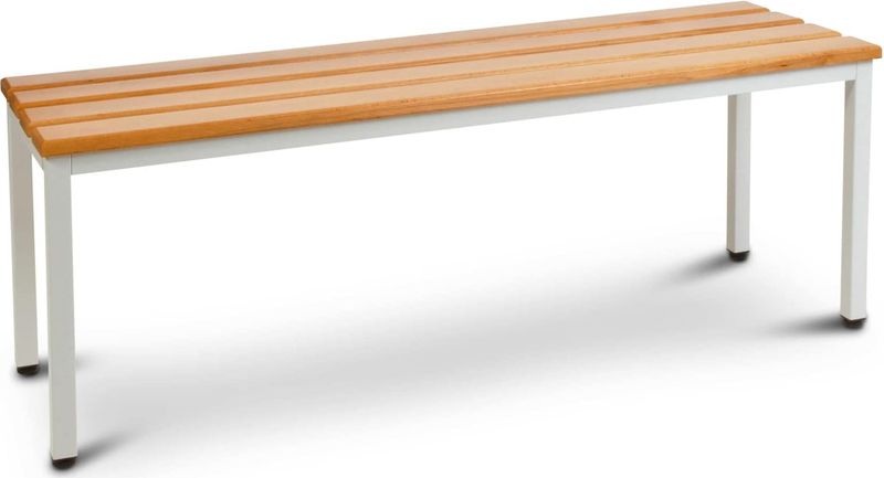 CEHA Garderoben-Sitzbank 100 cm mit Holzleisten