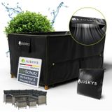 Juskys Gartenmöbel Abdeckplane 170 x 95 x 75 cm - winterfest, wasserdicht, UV-Schutz, Schutzhülle