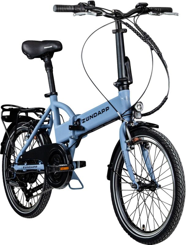 Zündapp Z101 20 Zoll Elektro Klapprad für Erwachsene 150 - 180 cm 6 Gang E Klappfahrrad E Bike Faltrad Pedelec StVZO