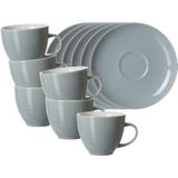 Ritzenhoff & Breker Kaffeetassen mit Untertassen Suomi 260 ml 6er Set