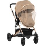 Kikkaboo Moskitonetz Kinderwagen, Insektenschutz, Universalgröße Mückennetz Tüll beige