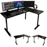 XROCKER Panther XL Ambi - Gaming Eckschreibtisch mit Mousepad & wechselseitiger Montage