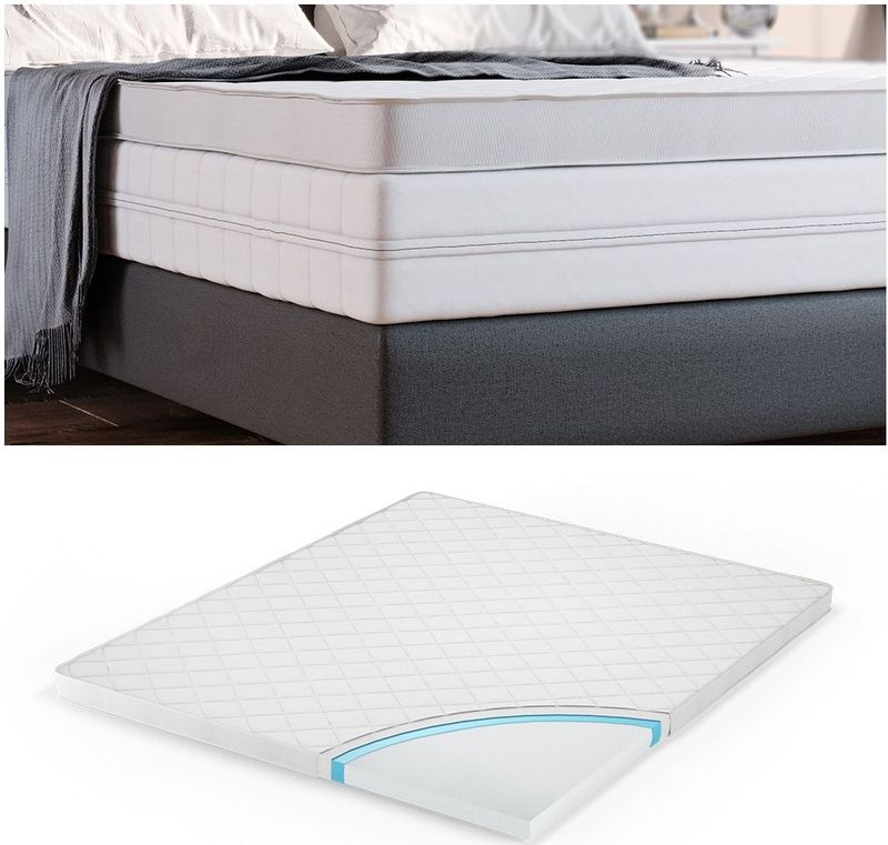 VitaliSpa Komfortschaum Topper Matratzenauflage 160x200cm Matratzentopper 6cm