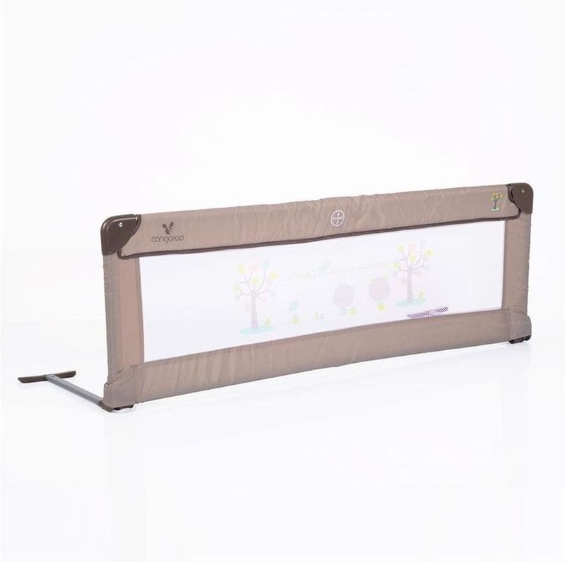Cangaroo Bettschutzgitter, Bettgitter 130 x 43,5 cm für zuhause und unterwegs beige