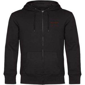 multifanshop Kapuzen Sweatshirt Jacke - St. Pauli - Herzschlag - Druck braun - Sweat