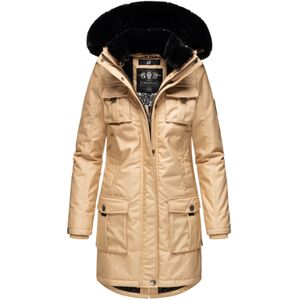 NAVAHOO Damen Wintermantel Parka mit abnehmbarer Kapuze und Einkaufstasche Tiniis